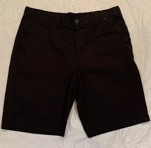 Hurley Black W/ White Pin Stripes Lightweight Men's Shorts 34x10, Quick Dry - Picture 1 of 8