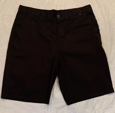Pantalones cortos ligeros para hombre Hurley negros con rayas blancas 34x10, secado rápido Foto 1 de 4