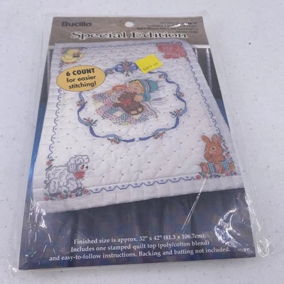 Bucilla 1999 edición especial Sweet Dreams acolchado superior punto de cruz #64874 Foto 1 de 4