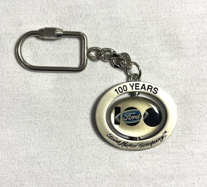 Vintage Ford Motor Company 100 Years Spin Logo Key Chain - Picture 1 of 6