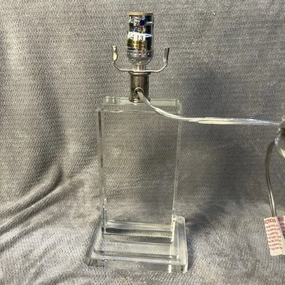 Lámpara de mesa rectangular de cristal Ralph Lauren, firmada Foto 1 de 4