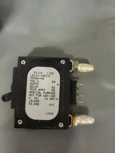 AIRPAX 1-Pole Bullet Circuit Breaker - Black  40 A LELK1-1REC4-30326-40 - Picture 1 of 3