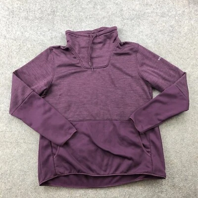 Pullover Columbia para mujer grande púrpura capucha cuello gimnasio entrenamiento aire libre senderismo Foto 1 de 4