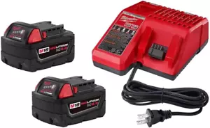 M18 18-Volt Lithium-Ion XC Starter Kit with Two 5.0Ah Batteries and Charger - Picture 1 of 4