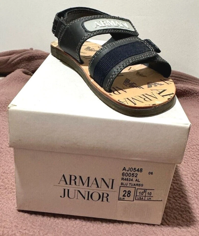 Sandalias Armani Junior AJ0548 Azul Marino (Nuevas con caja) Foto 1 de 1