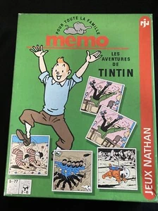 Memo Memory Spiel LES ADVENTURES DE TINTIN komplettes französisches Spiel 1994 - Bild 1 von 4