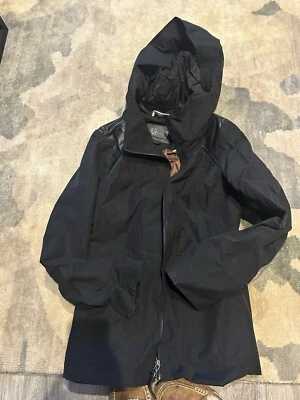 Abrigo Forrado Mackage Cuero Borde Trench Estilo ¡Impresionante! Med $1745 Foto 1 de 4