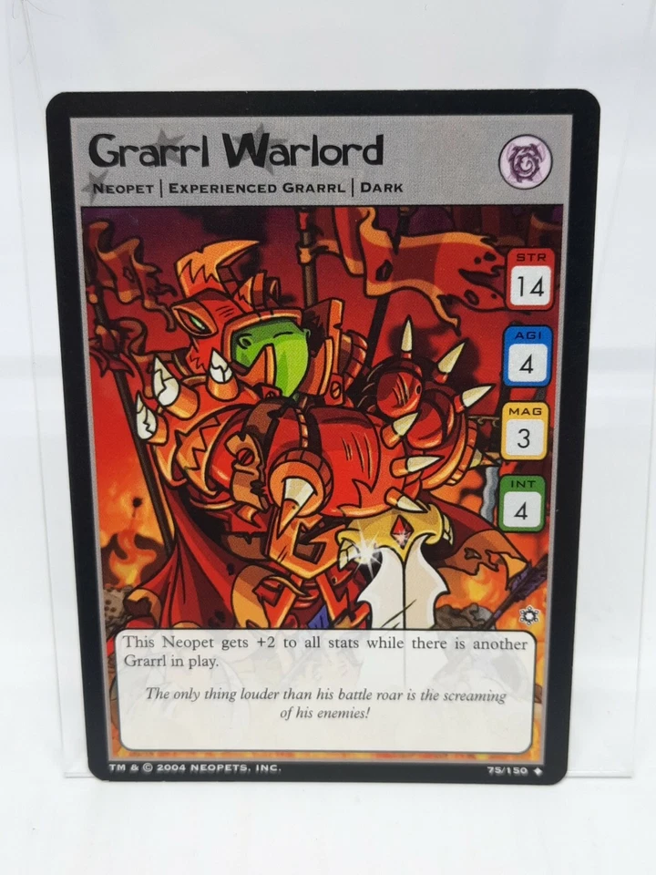 Grarrl Warlord 75/150 Hannah And The Ice Caves Neopets 2004 Uncommon - Image 1 of 1