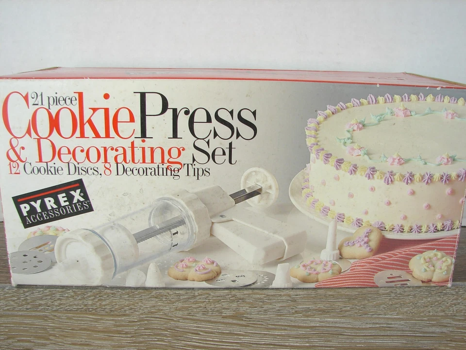 Accesorios PYREX Pastel Galleta Pastelería Glaseado Decorador Completo en Caja Foto 1 de 4