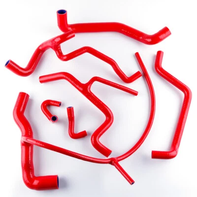 FIT 94-98 Volkswagen GOLF Mk3 Jetta Vento A3 VR6 TURBO SILICONE HOSE KIT RED - Image 1 of 4