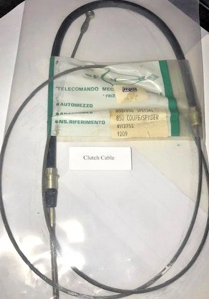 Cabo de embreagem Fiat 850 Sedan Coupe Spyder, 1966-73 4112752 - Imagem 1 de 1