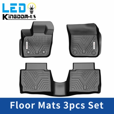 3D Floor Mats Liners for 2013-2020 Ford Fusion Lincoln MKZ All Weather Anti-Slip - Image 1 of 4