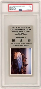 Boleto de boleto de juego de campeonato Final Four 1998 PSA KENTUCKY ARIZONA RARO ANTIGUO - Imagen 1 de 2