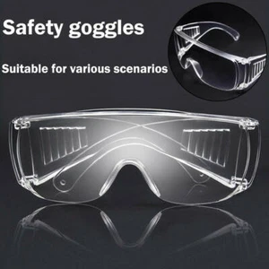 Clear Safety Anti Fog Goggles Glasses for Work Lab Outdoor Eye Protection US - Picture 1 of 8