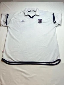 Umbro Vintage England Football Polo Jersey Sz Large - Picture 1 of 11