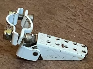 Picchetti pieghevoli 1a generazione in attesa di brevetto anni 80 bianco GT FORK STANDER vecchia scuola BMX - Foto 1 di 9