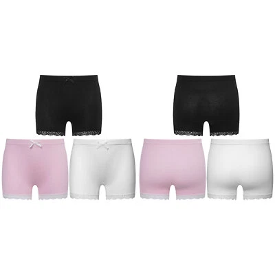 Kids Girls Shorts Stretchy Underwear Ballet 3Pcs/Set Skating Boyshorts Cute Gym - Image 1 of 3
