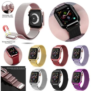 Magnetic Loop Milanese Mesh Band Strap For Apple iWatch Strap 44mm/40mm SE/6/5/4 - Picture 1 of 59