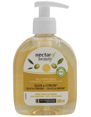 *LOT DE 3* crème lavante  mains olive citron Nectar of beauty 300ml - Photo 1/2