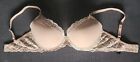 Natori 730023 Womens Cosmetic Underwired Feathers Contour Plunge Bra Size 34DD