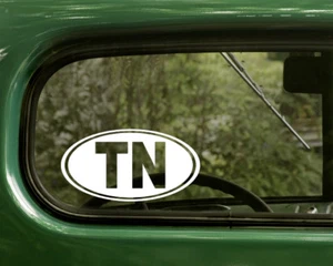 TN TENNESSEE DECAL 2 Oval Stickers For Car Truck Laptop Window Bumper - Picture 1 of 1