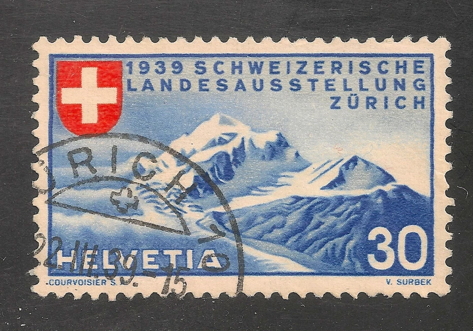 Switzerland #252 VF USED  1939 30c Alpine Scenery (German) - Image 1 of 1