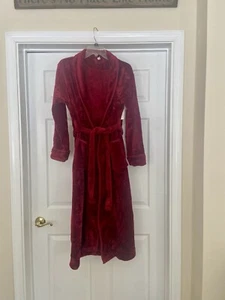 Women’s Plush Soft Robe Fluffy Warm Long Sherpa Fleece Bathrobe Spa Robe, M - Picture 1 of 4