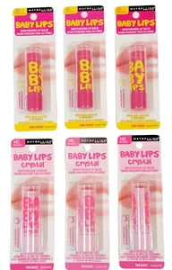 6x Maybelline Baby Lips Moisturizing Lips Balm Pink Punch and Pink Quartz 4.4g - Picture 1 of 7