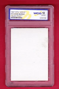 Topps 1988 frente en blanco #495 Eddie Murray Baltimore Orioles WCG 10 gemas como nuevo - Imagen 1 de 3