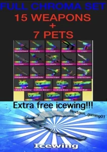 FULL CHROMA SET BUNDLE + CHROMA PETS MM2 + FREE ICEWING!! LIMITED TIME SALE!! - Picture 1 of 1