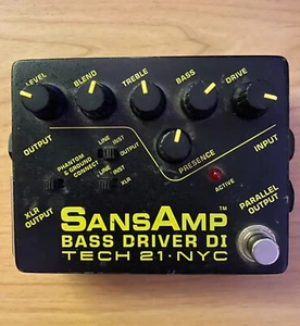 TECH 21 SANSAMP Bass Driver DI bass Guitar Pedal - Picture 1 of 3