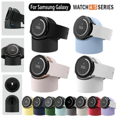 For Samsung Galaxy Watch 4/6/5Pro Silicone Charging Stand Charger Dock Bracket - Image 1 of 4