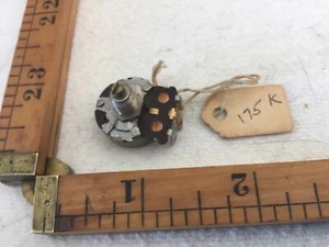 One Vintage 1974  CTS 175K Ohm Potentiometer 137747, R629-141-2A split shaft - Picture 1 of 3