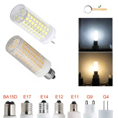 Dimmable 12w Led Corn Light Bulb Smd 360° G9 6000k 220v Lamp Mini E17 Softwhite - Image 1 of 4