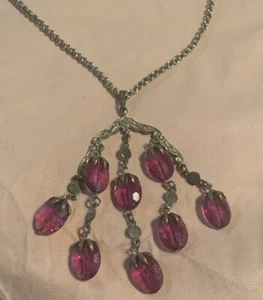 Vintage Sarah Coventry Wisteria Necklace 1973 - Picture 1 of 11