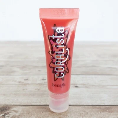 Brillo de labios Benefit CORALista nuevo sin caja 6,5 ml/0,22 oz brillo de labios ultra felpa coastal chic Foto 1 de 4
