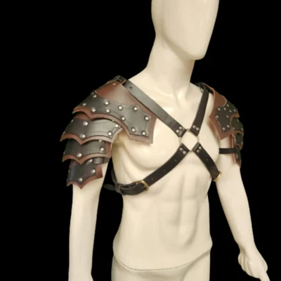 Caballeros Medievales de Cuero Genuino para LARP Cuero Original Regalo Día del Padre Foto 1 de 4