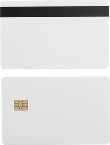 SLE4442 Chip card con HiCo 2 tracce - Striscia Mag affidabile, confezione da 10 carte - Foto 1 di 2