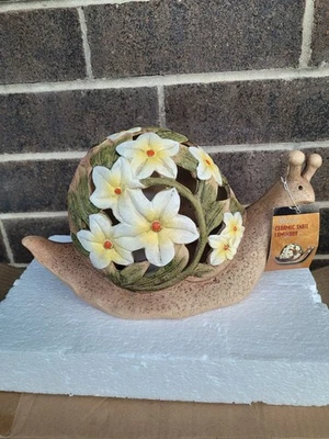 Home Reflections Snail Luminary Lantern with Flameless Candle Color Change - Изображение 1 из 4