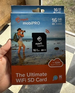 Eyefi Eye-Fi Mobi Pro 16GB Wifi Class 10 SD HC Memory Card NEW  - Picture 1 of 3