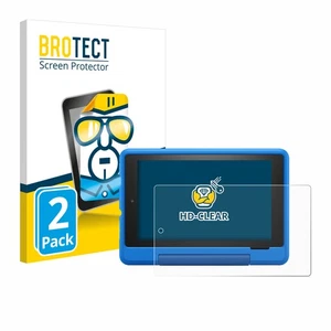 2x Display Schutz Folie für Amazon Fire 7 Kids Pro (2019) Zubehör Transparent - Bild 1 von 6