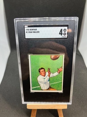 Doak Walker 1950 Bowman VINTAGE CARD #1 Detroit Lions HOFer SGC 4 VG-EX 👀🦁🏈🔥 - Image 1 of 2
