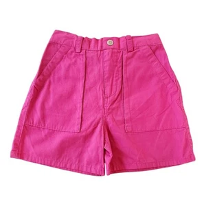 Girl's Sz 6X / 7 NWT Pink Shorts Soft Brushed Cotton Cargo Pockets Hot Pink - Picture 1 of 5
