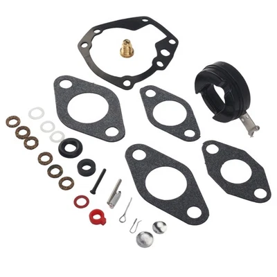 Carburetor Rebuild Kit & Float For Johnson Evinrude 18hp 20hp 1957 1958-1968 NEW Foto 1 de 4