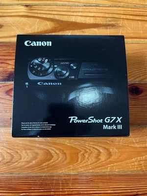 Canon PowerShot G7 X Mark III Camera US Model Black 3638C001 NEW *SHIPS TODAY* - Image 1 of 4