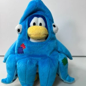 Disney CLUB PENGUIN Squidzoid Plush With Squid Octopus Costume 7" - Picture 1 of 11