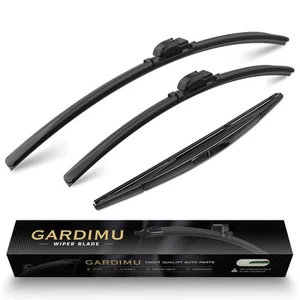 Front and Rear Windshield Wiper Blades, 3 Pcs Front and Back Windshield Wiper... - Picture 1 of 6