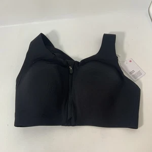 Sujetador Lululemon Enlite Cremallera Frontal Soporte Alto 34DD Negro Nuevo Con Etiquetas - Imagen 1 de 8