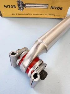 REGGISELLA Seatpost NITOR 26,2mm VINTAGE (CINELLI BREV. UNICANITOR) NUOVO 160mm - Picture 1 of 20