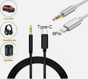 For iPhone 7811 12 13 14 15 16 Pro Max 3.5mm AUX Audio Car Speaker Cable Adapter - Picture 1 of 12